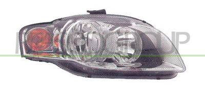 OPTICA DERECHA H7+H7 ELECTRICA-CON MOTOR - PILOTOR AMBAR