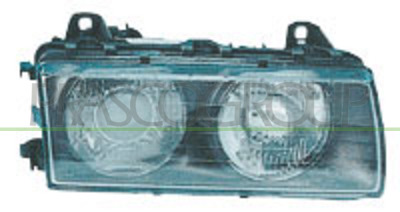 OPTICA DERECHA H7+H7 MANUAL/ELECTRICA-SIN MOTOR MOD. 09/94 >