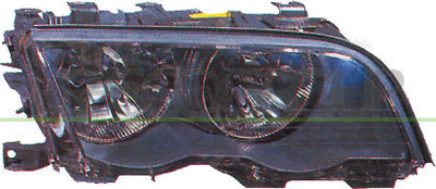 OPTICA DERECHA H7+H7 ELECTRICA-CON MOTOR-NEGRA