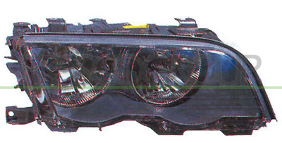 OPTICA DERECHA H7+H7 ELECTRICA-CON MOTOR-NEGRA 2 PUERTAS