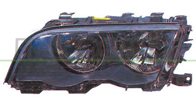 OPTICA IZQUIERDA H7+H7 ELECTRICA-CON MOTOR-NEGRO 2 PUERTAS