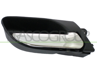 MANECILLA INTERIOR TRASERA DERECHA  CON PALANCA CROMADA-ESCUDO NEGRO