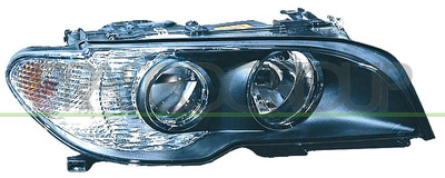 OPTICA DERECHA H7+H7 ELECTRICA-SIN MOTOR-NEGRA-PILOTO BLANCO