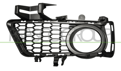 REJILLA DERECHA PARACHOQUES-NEGRA-CON AGUJERO ANTINIEBLA MOD. M-TECH 02/2015>