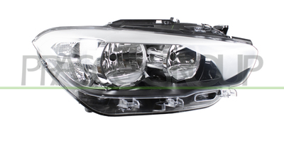 OPTICA DERECHA H7+H7 ELECTRICA-CON MOTOR-LED-NEGRA
