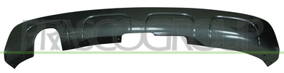 SPOILER PARACHOQUES TRASERO-GRIS OSCURO BRILLANTE-CON ESCAPE IZQUIERDO SIMPLE MOD. M-TECH