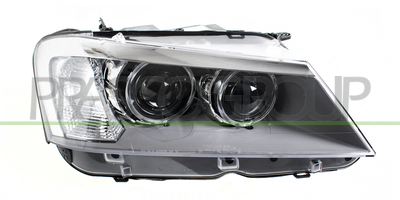 OPTICA DERECHA XENON D1S-H7+H7 ELECTRICA-CON MOTOR-NEGRO-LED