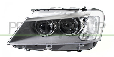 OPTICA IZQUIERDA XENON D1S-H7+H7 ELECTRICA-CON MOTOR-NEGRO-LED
