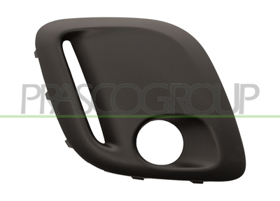 REJILLA DERECHA PARACHOQUES-NEGRA-CON AGUJEROS ANTINIEBLA-CON LUZ DIURNA LED
