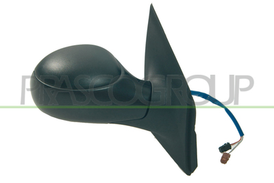 ESPEJO DERECHO ELECTRICO-NEGRO-TERMICO-CON SONDA-CONVEXO/CROMADO