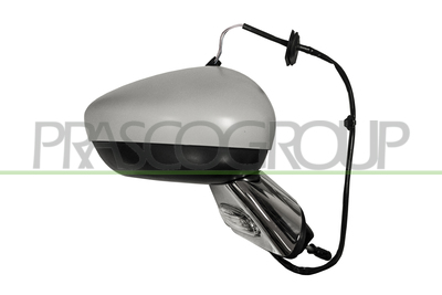 ESPEJO DERECHO-ELECTRICO-IMPRIMADO-CON PILOTO-BASE CROMADA-CONVEXO-7PINESS
