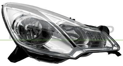OPTICA DERECHA H1+H7 ELECTRICA-CON MOTOR NEGRA