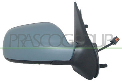 ESPEJO DERECHO ELECTRICO-TERMICO-IMPRIMADO-CON SONDA-CONVEXO-AZUL-7 PINES MOD. 03 >