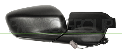 ESPEJO DERECHO ELECTRICO-NEGRO-CON SONDA-CONVEXO/CROMADO-5 PINES-2 CONECTORS