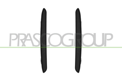 KIT MOLDURAS PARACHOQUES TRASERO-NEGRO-GRANULADO-(DERECHA+IZQUIERDA)