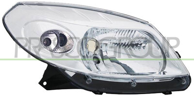 OPTICA IZQUIERDA H4 ELECTRICA-SIN MOTOR-CROMADA