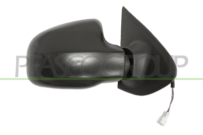 ESPEJO DERECHO ELECTRICO-NEGRO-TERMICO-CON SONDA-CONVEXO/CROMADO