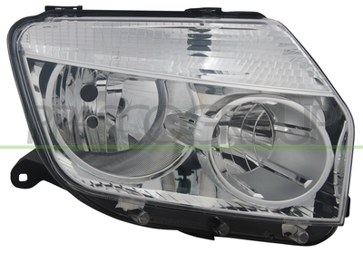 OPTICA DERECHA H1+H7-ELECTRICA-SIN MOTOR-CROMADO