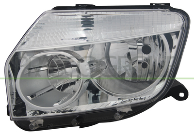 OPTICA IZQUIERDA H1+H7-ELECTRICA-SIN MOTOR-CROMADO