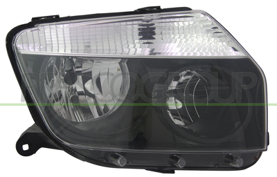 OPTICA DERECHA H1+H7 ELECTRICA-SIN MOTOR - NEGRA