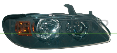 OPTICA DERECHA H7+H7 ELECTRICA-NEGRA