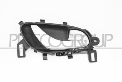 MANECILLA INTERIOR DELANTERA/TRASERA DERECHA CON PALANCA-CROMADA-ESCUDO NEGRO