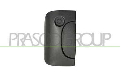 MANETA EXTERIOR PORTON ABATIBLE-SIN AGUJERO LLAVE-NEGRA