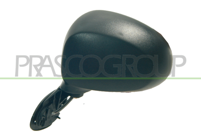 ESPEJO IZQUIERDO-MANUAL-NEGRO-CONVEXO/CROMADO