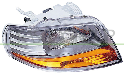 OPTICA DERECHA H4 ELECTRICA-SIN MOTOR-GRIS