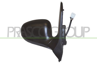 ESPEJO DERECHO ELECTRICO-NEGRO-TERMICO-CON SONDA-CONVEXO/CROMADO