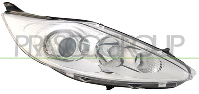 OPTICA DERECHA H1+H7 ELECTRICA-CON MOTOR-CROMADA
