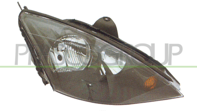 OPTICA DERECHA H7+H1 ELECTRICA-SIN MOTOR-NEGRA