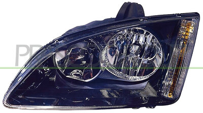 OPTICA IZQUIERDA H7+H1 ELECTRICA-SIN MOTOR-NEGRA