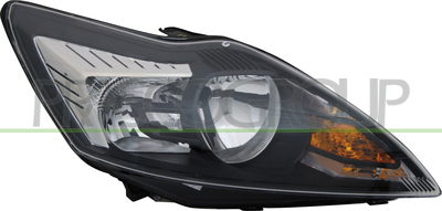 OPTICA DERECHA H1+H7 ELECTRICA-CON MOTOR-NEGRA/CROMADA