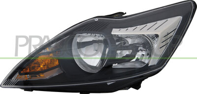 OPTICA IZQUIERDA H1+H7 ELECTRICA-CON MOTOR-NEGRA/CROMADA