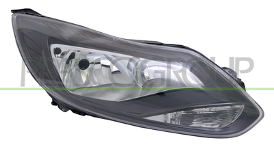 OPTICA DERECHA H7+H1 ELECTRICA-CON MOTOR-NEGRA