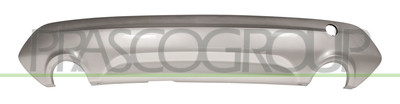 SPOILER PARACHOQUES TRASERO-GRISO/PLATA-CON ESCAPE DOBLE