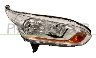 OPTICA DERECHA H7+H15 ELECTRICA-CON MOTOR CROMADO