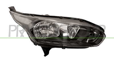 OPTICA DERECHA H7+H15 ELECTRICA-CON MOTOR-NEGRA-PILOTO BLANCO