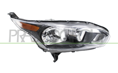 OPTICA DERECHA H7+H15 ELECTRICA-CON MOTOR-NEGRA-PILOTO AMBAR