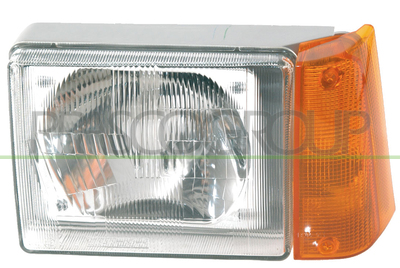 OPTICA ASIMETRICA DERECHA H5 ELECTRICA SIN MOTOR CON PILOTO AMBAR