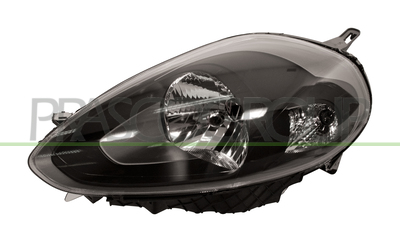 OPTICA IZQUIERDA H4 ELECTRICA-CON MOTOR-NEGRA