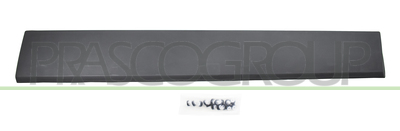 MOLDURA PUERTA TRASERA IZQUIERDA-LATERAL-INFERIOR-CON CLIPS-NEGRA