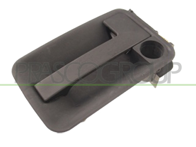 MANETA EXTERIOR PORTON ABATIBLE-CON AGUJERO LLAVE-NEGRA