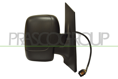 ESPEJO DERECHO ELECTRICO-NEGRO-TERMICO-CON SONDA-CONVEXO/AZUL-CRISTAL SIMPLE