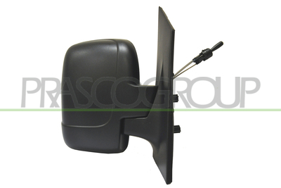 ESPEJO DERECHO-MECANICO-NEGRO-CRISTAL DOBLE-CONVEXO/CROMADO