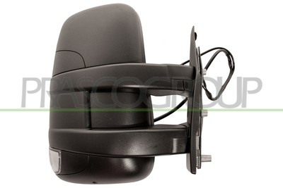 ESPEJO DERECHO ELECTRICO-NEGRO-TERMICO-CON PILOTO-BRAZO CORTO-CON CABLE DE ANTENA