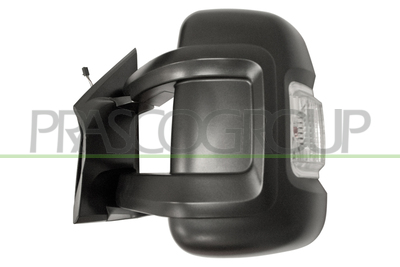 ESPEJO IZQUIERDO-ELECTRICO-NEGRO-TERMICO-CON PILOTO BLANCO-CONVEXO-BRAZO LARGO-8 PINES