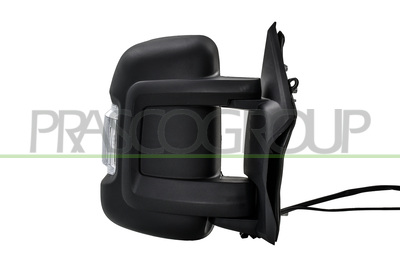 ESPEJO DERECHO ELECTRICO-NEGRO-TERMICO-CON PILOTO-BRAZO CORTO-BOMBILLA 5W