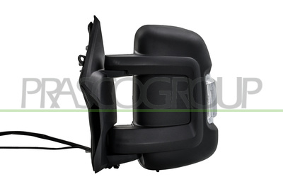 ESPEJO IZQUIERDO-ELECTRICO-NEGRO-TERMICO-CON SONDA-CON PILOTO-BRAZO CORTO-BOMBILLA 5W